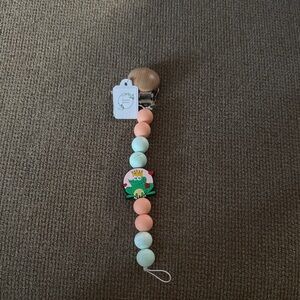 Colorful Beaded Pacifier Clip